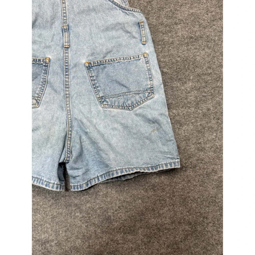 Vintage‎ Esprit EDC Denim Shortalls Light Wash Cotton Overalls 90s Women Medium